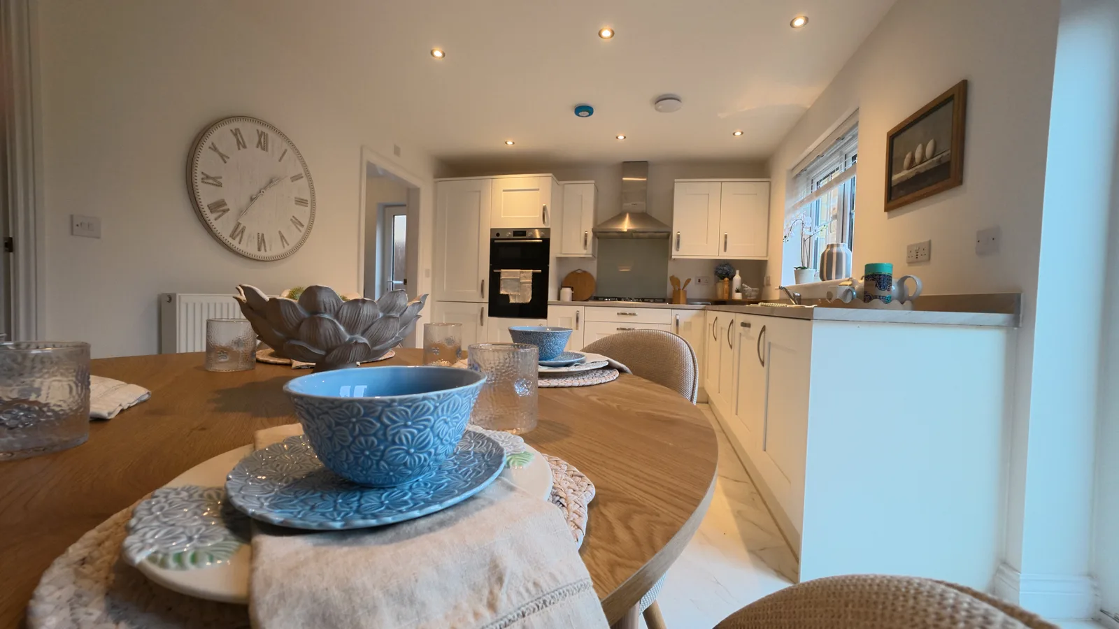 Staged kitchen-diner