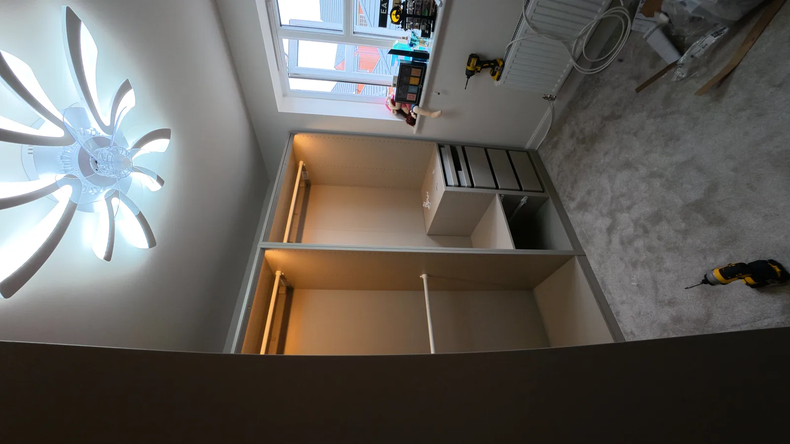 Walk-in wardrobe detail